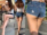超高画質 モデル美脚のハミ尻美人さん