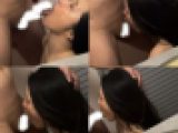 【美人ドM人妻リエ】玉舐めフェラから仁王立ちイラマ。喉奥突かれて何度も喉イキ。ご褒美にアナルにディルド挿れてオマンコ突き2穴責め