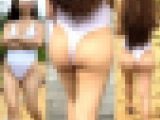 高画質 海水浴場のとんでもないハイレグ１８！デカ尻揺れまくり