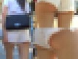 【フルHD】はみ出たお尻が強烈すぎ！