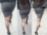 黒パンストOLさん　タイトスーツに肉感のたまらないお尻＆美脚