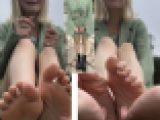 ギャル系美女23.5cm超足裏くすぐり！5分9秒