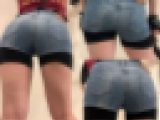 最高のピチピチコスチュームをじっくり撮影 お尻を左右に何度もフリフリ 姉の友達はコスプレイヤー14