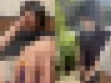 メガネ姿のガチ人妻にローター装着して外出→オナニー