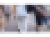 【FHD高画質】フルバック透け白タイトワンピ