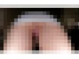 ホワイトスーツOLお姉さんの透け見えるパンティ