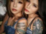 【ギャングスタGIRLS】クラブでナンパしたタトゥーバチバチの2人組GALSとトイレでフェラ天国