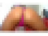 ムッチリお尻が可愛い黒ギャルちゃんのジワるシミパンオナニー