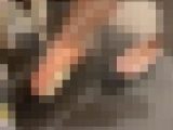 【フルHD動画】書店内フラットパンプス脱ぎ