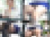 エロい太ももの激かわ女子が気付いてしまい!?極上対面ぱんちら
