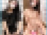 スレンダー美人。黒髪ロングのSS級ルックスセラピにM字開脚手マンし、勃起ペニスを裏オプ手コキされ大量射精【メンズエステ手コキ交渉