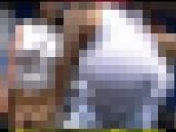 【ノーブラ着衣巨乳】白ニットに浮かぶ胸ポチとパイスラの圧倒的立体感！魅惑の肉厚ヒップ
